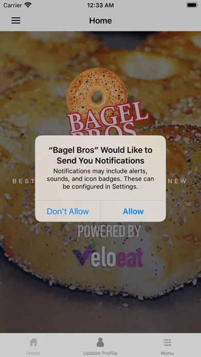 Tangkapan layar Bagel Bros