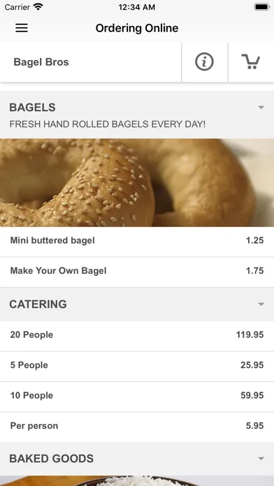 Tangkapan layar Bagel Bros
