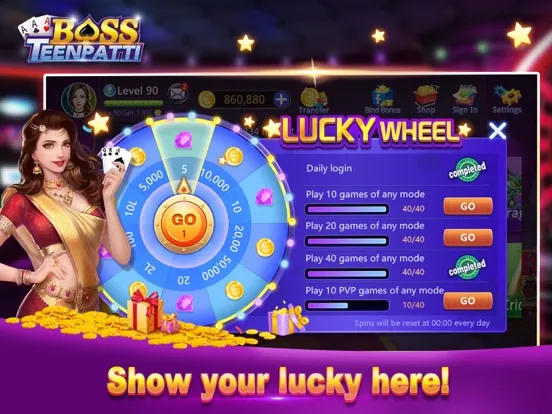 Capturas de pantalla de Boss Teenpatti iPad 