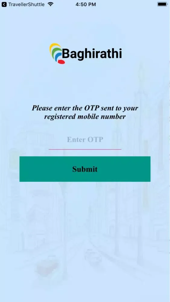 Ảnh chụp màn hình của Traveller Shuttle App