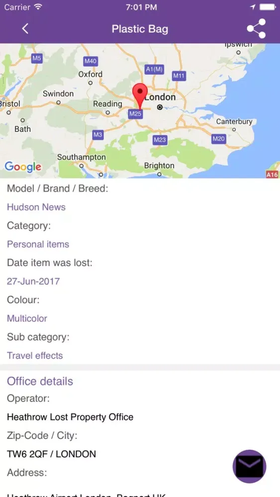Captures d'écran de Heathrow Lost Property