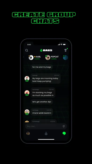 Tangkapan layar BAGS - Financial Messenger