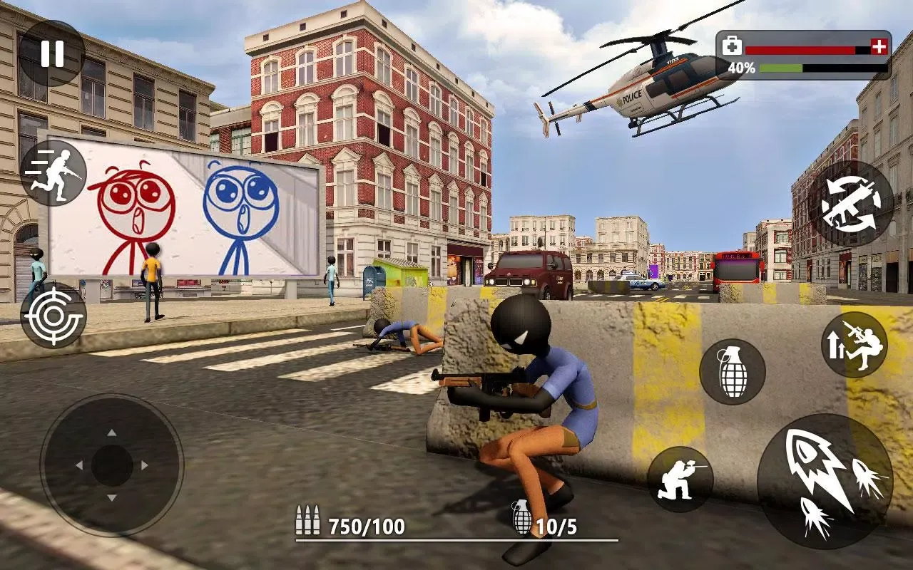 Grand Stickman Cover V Screenshots