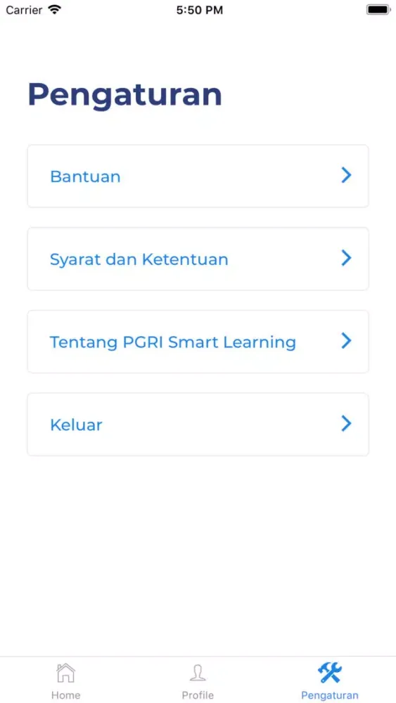 PGRI Smart Learning Center 스크린샷
