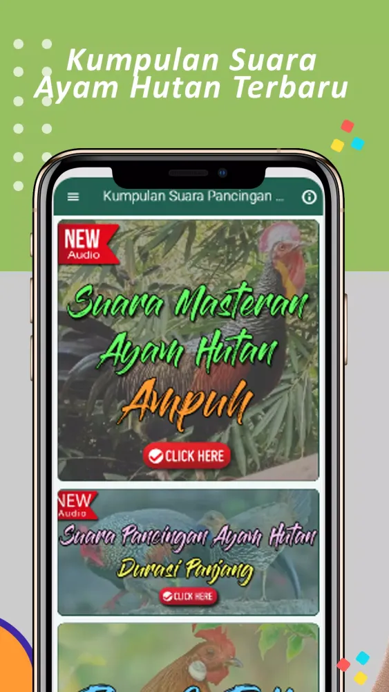 ภาพหน้าจอของ Suara Pancingan Ayam Hutan