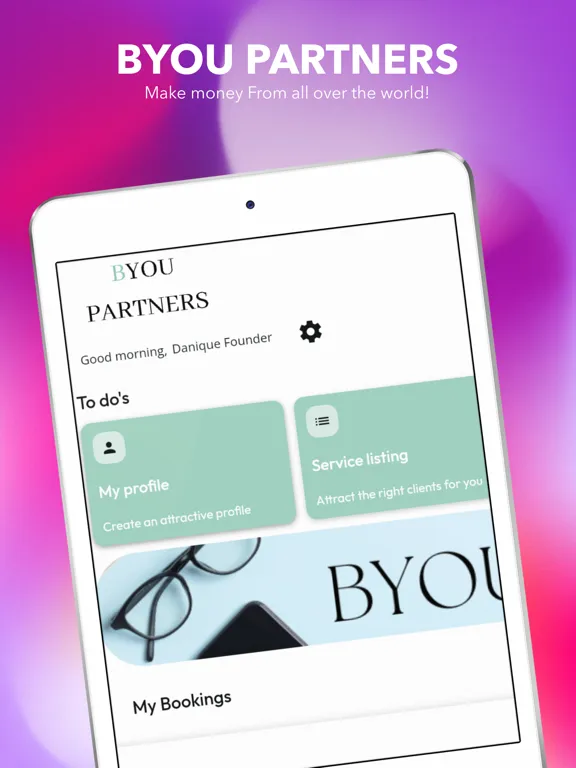 BYOU PARTNERS iPad  Screenshots