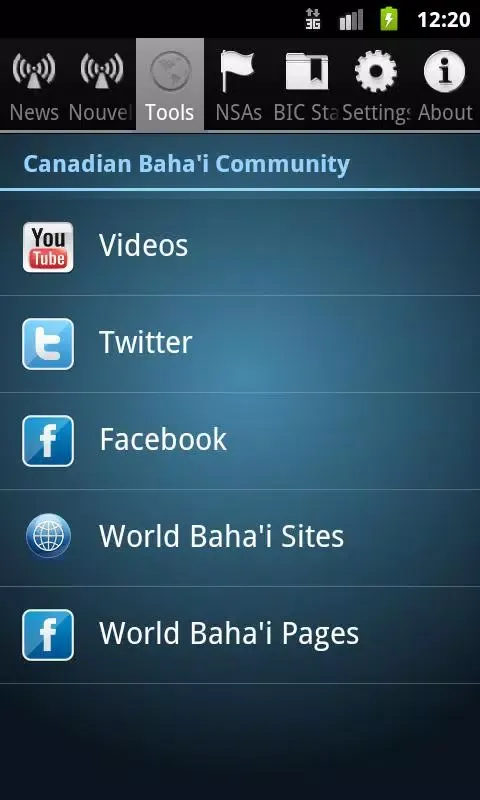 Canadian Baha'i News Service سکرین شاٹس