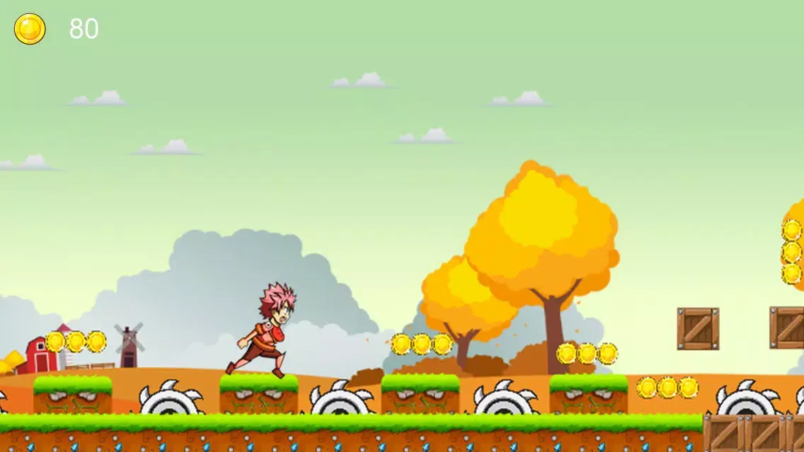 Capturas de tela do Super Natsu Run