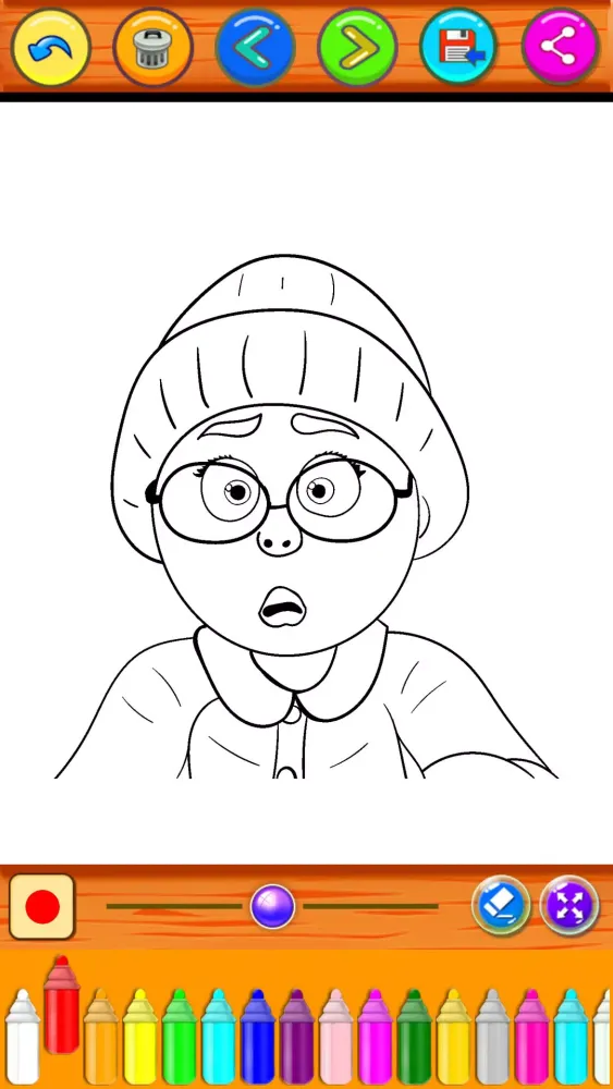 Turning Red coloring book game Screenshots