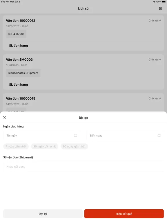 Ba Huân Delivery iPad  Ekran Görüntüleri