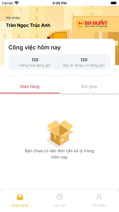 Ba Huân Delivery Ekran Görüntüleri