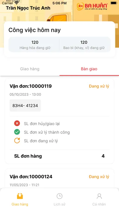 Ba Huân Delivery Ekran Görüntüleri
