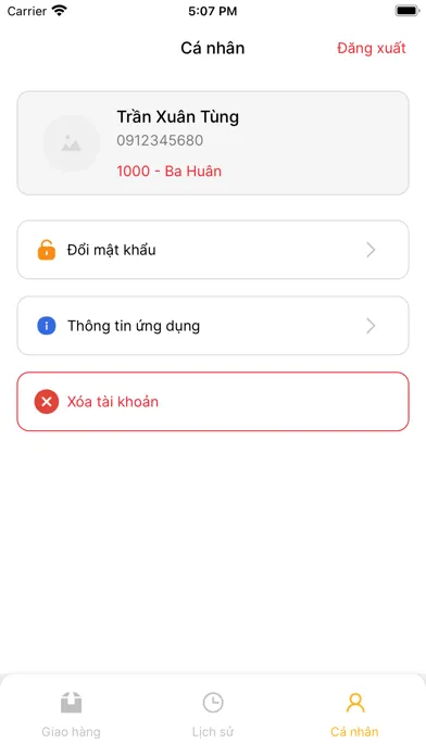 Ba Huân Delivery Ekran Görüntüleri