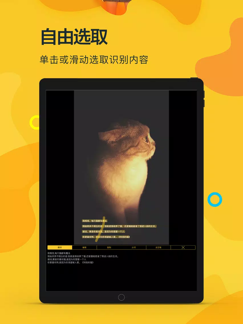 小度识字-首款离线文字识别 iPad  Screenshots