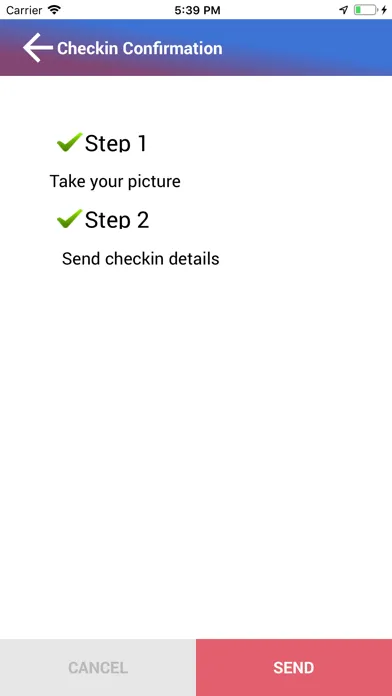 Zrzuty ekranu Bailbooks Defendant Check-In