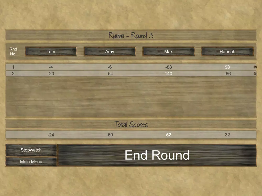 Screenshot di Rummi Scorer iPad 