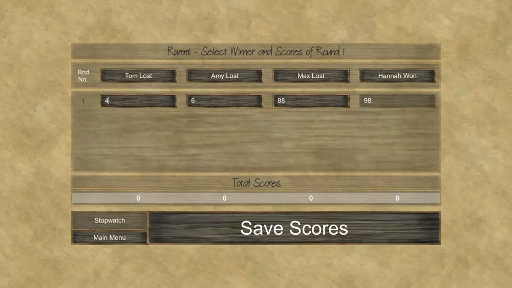 Screenshot di Rummi Scorer