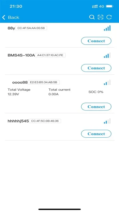 Zrzuty ekranu Baintech Lithium Battery App