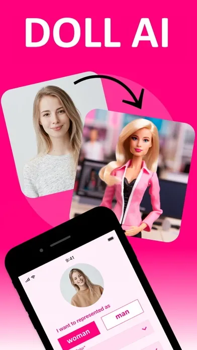 Capturas de tela do Doll AI: Selfie Generator