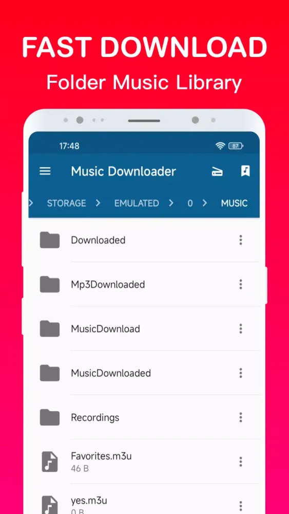 Capturas de tela do Mp3 Music Downloader Player