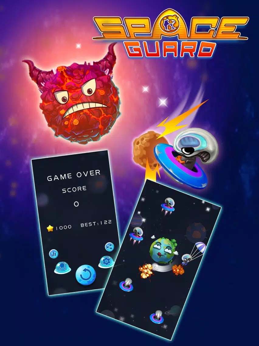 Screenshot di SpaceGuard-A Lonely Guard iPad 