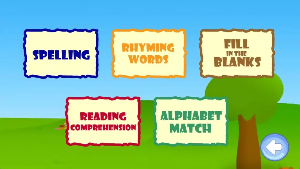 Tangkapan skrin Kindergarten Language Arts