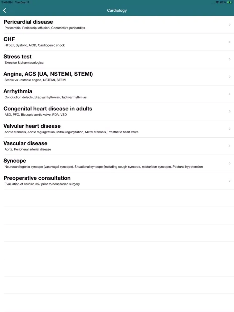 Zrzuty ekranu Bajaj Medical Lectures iPad 