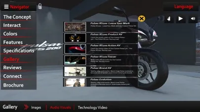Bajaj Pulsar RS200 Interactive Screenshots