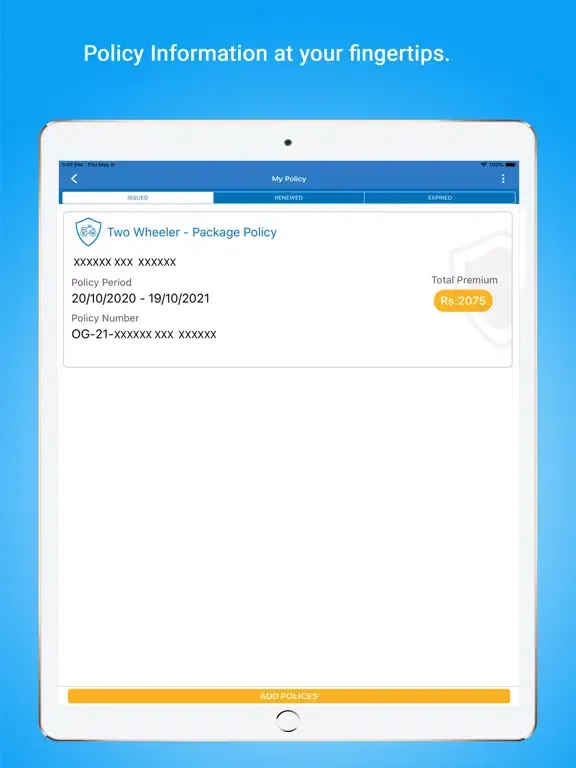 Ảnh chụp màn hình của Caringly Yours: Insurance App iPad 