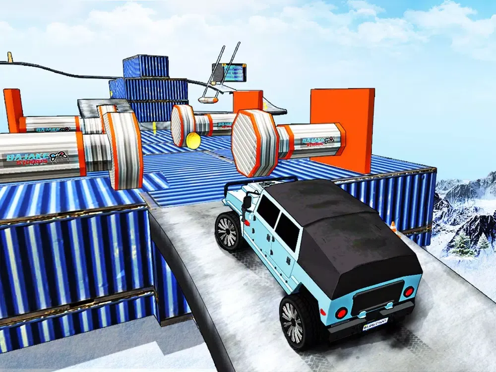 Tangkapan skrin Extreme Jeep Stunts Car Games iPad 