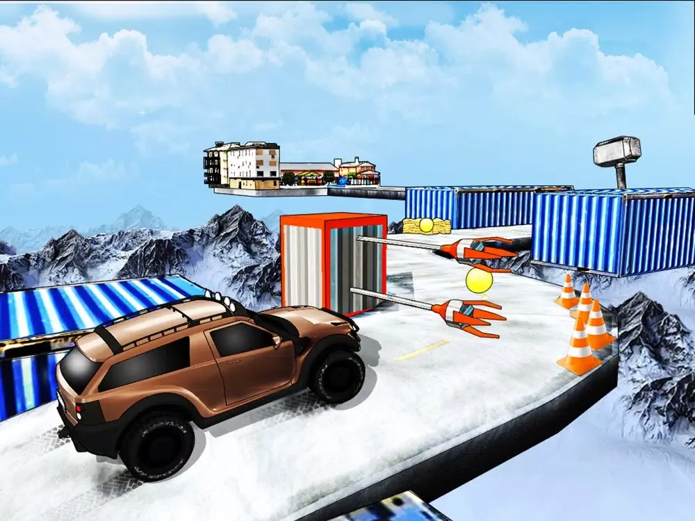 Tangkapan skrin Extreme Jeep Stunts Car Games iPad 
