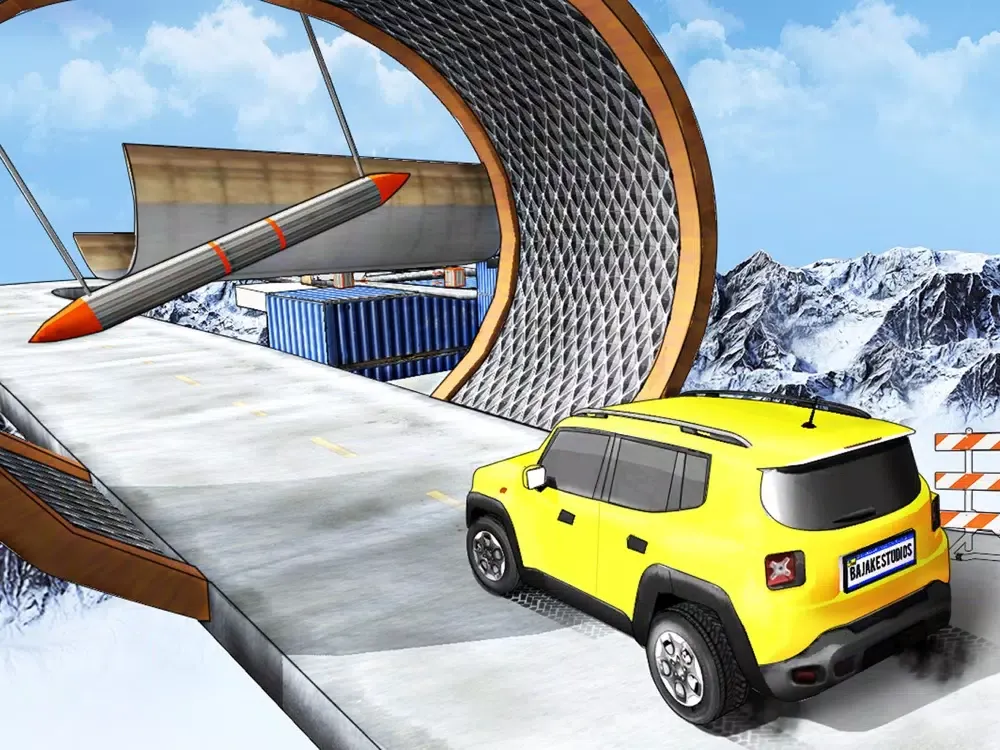 Tangkapan skrin Extreme Jeep Stunts Car Games iPad 