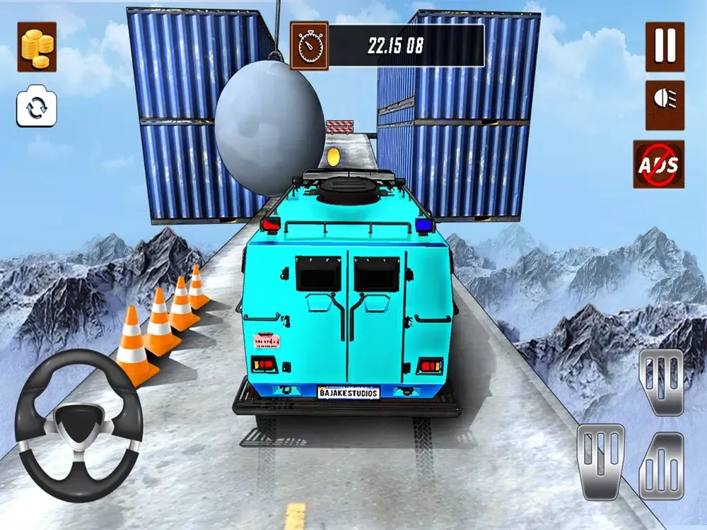 Tangkapan skrin Extreme Jeep Stunts Car Games iPad 