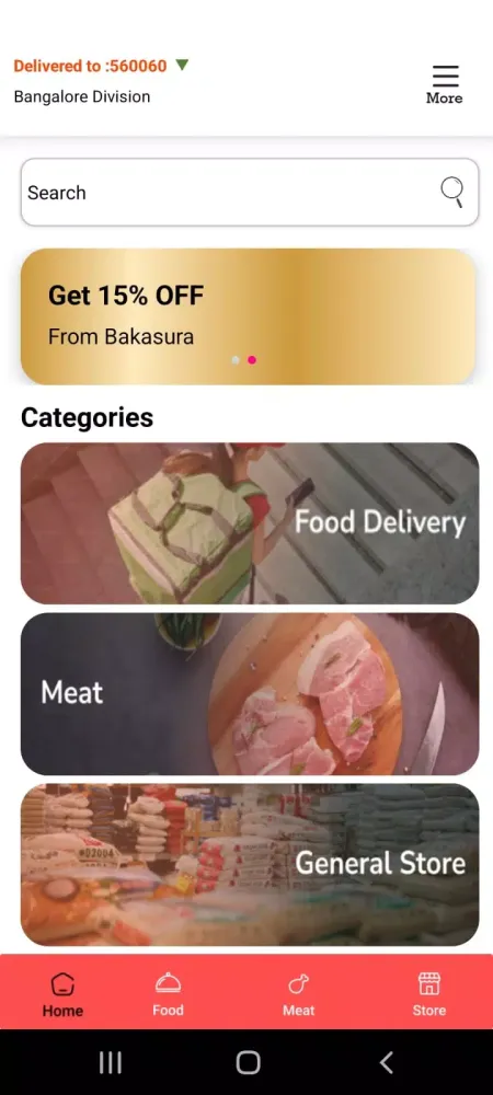 Bakasura Online Delivery APP Screenshots