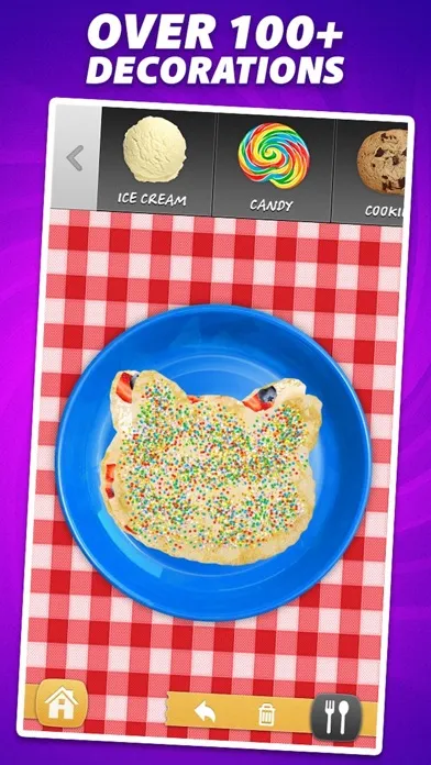 Capturas de tela do Crepe Maker