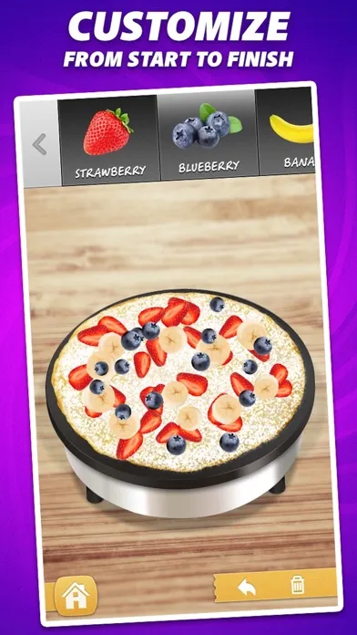 Capturas de tela do Crepe Maker