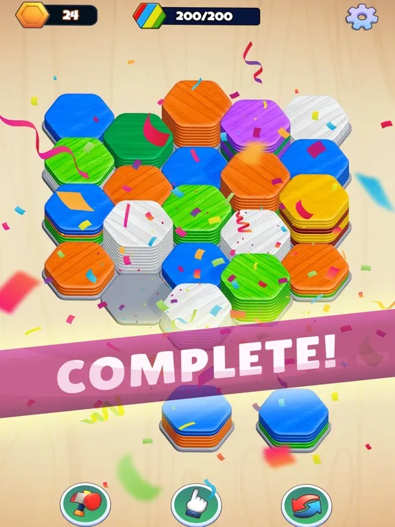 Hexa Sort Puzzle Game iPad  스크린샷