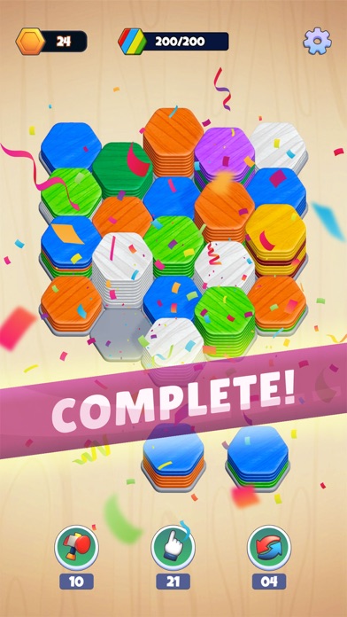 Capturas de tela do Hexa Sort Puzzle Game