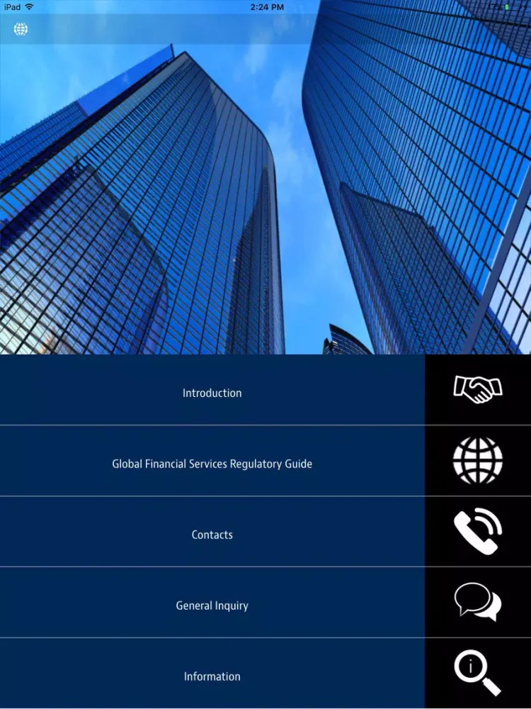 Capturas de tela do Global FS Regulatory Guide iPad 