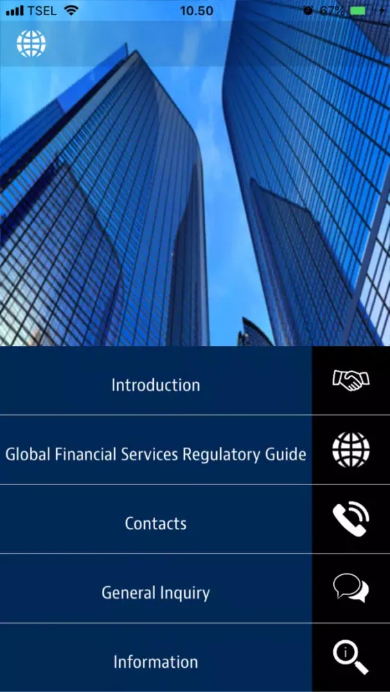 Capturas de tela do Global FS Regulatory Guide