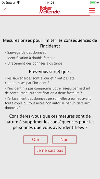 Tangkapan skrin Data Breach 72 - L'outil RGPD