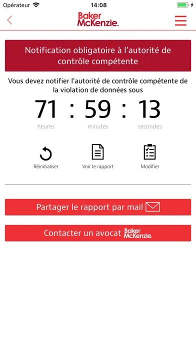 Tangkapan skrin Data Breach 72 - L'outil RGPD