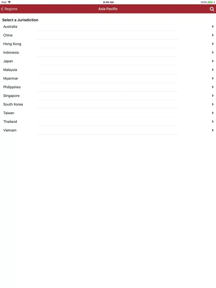 Capturas de tela do Global Anti-Bribery Laws iPad 