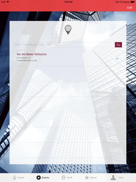 Capturas de pantalla de Global Meeting Events iPad 