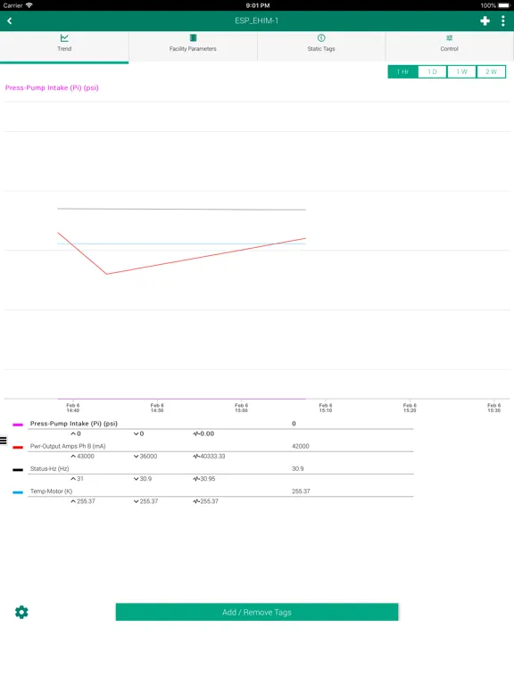 ProductionLink ALS Monitoring iPad  سکرین شاٹس