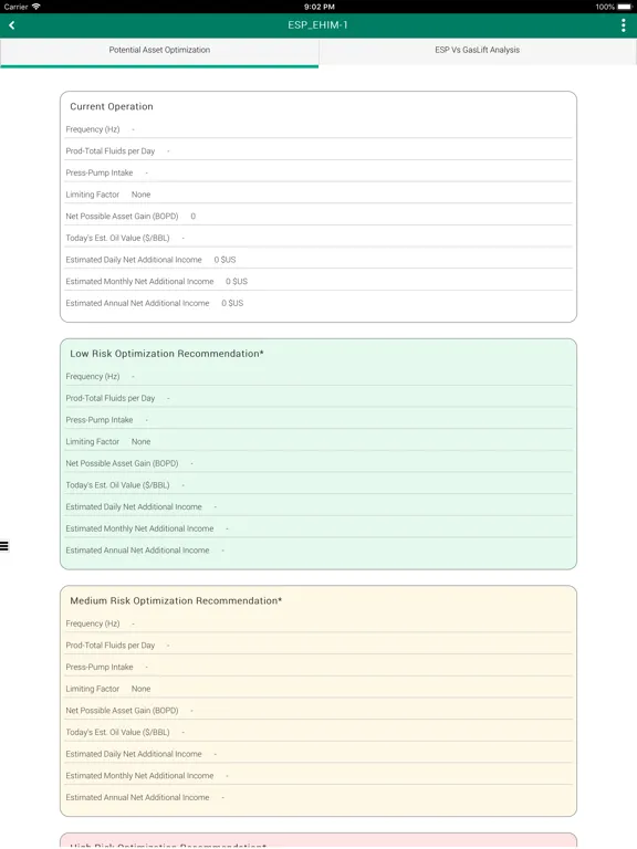 ProductionLink ALS Monitoring iPad  سکرین شاٹس