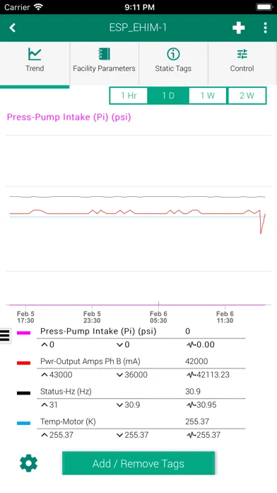 ProductionLink ALS Monitoring سکرین شاٹس