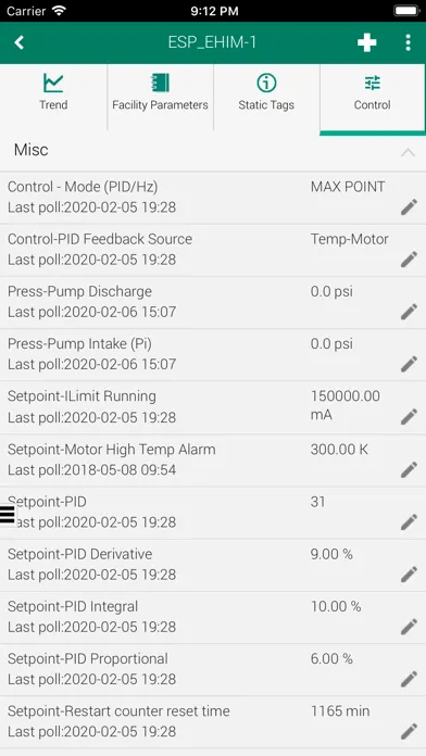 ProductionLink ALS Monitoring سکرین شاٹس