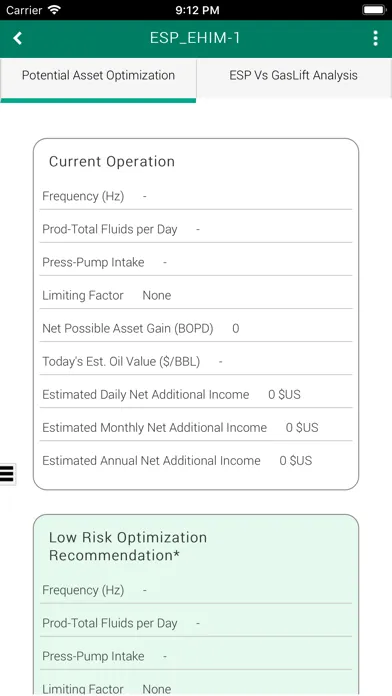 ProductionLink ALS Monitoring سکرین شاٹس