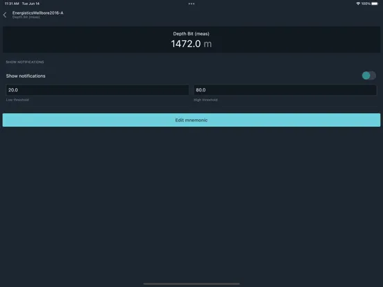WellLink RT Mobile - QA iPad  スクリーンショット